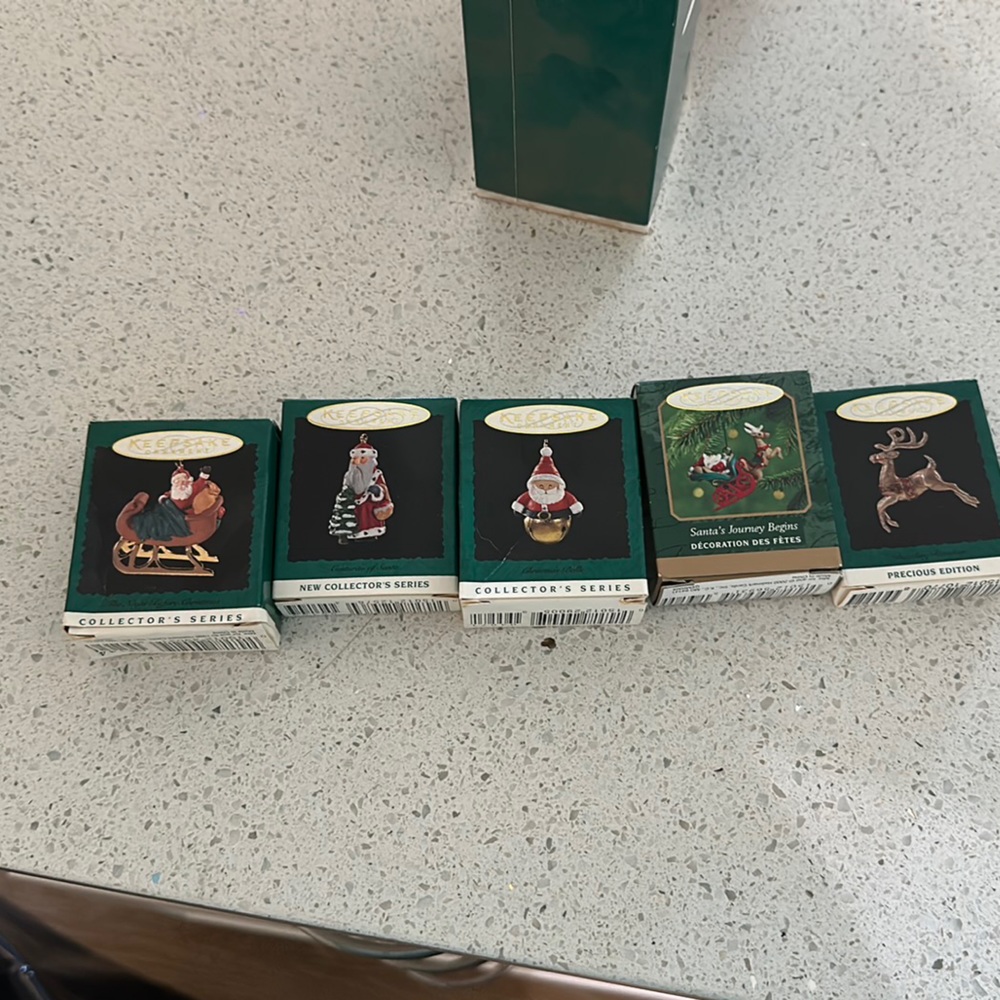 Hallmark collectors series mini ornaments
